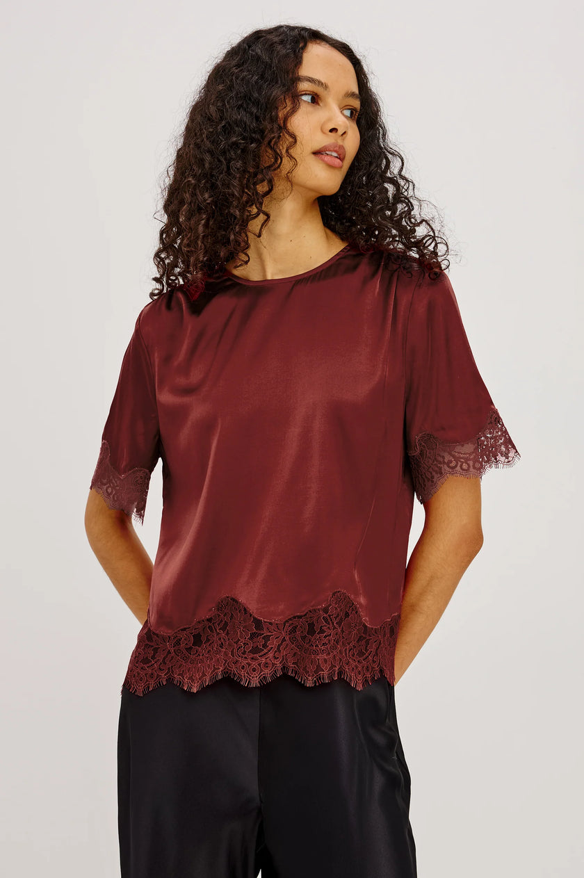 SONORA TOP IN CRIMSON