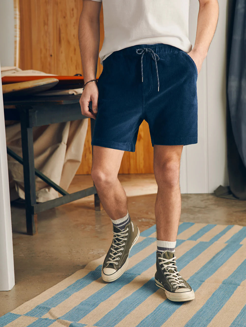 ESSENTIAL ITALIAN KNIT CORD SHORT