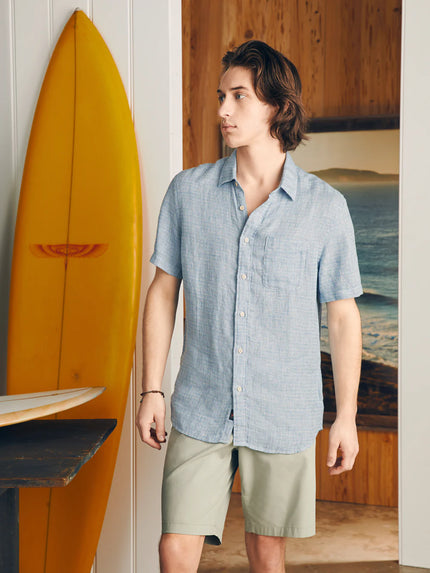 SHORT SLEEVE PALMA LINEN SHIRT