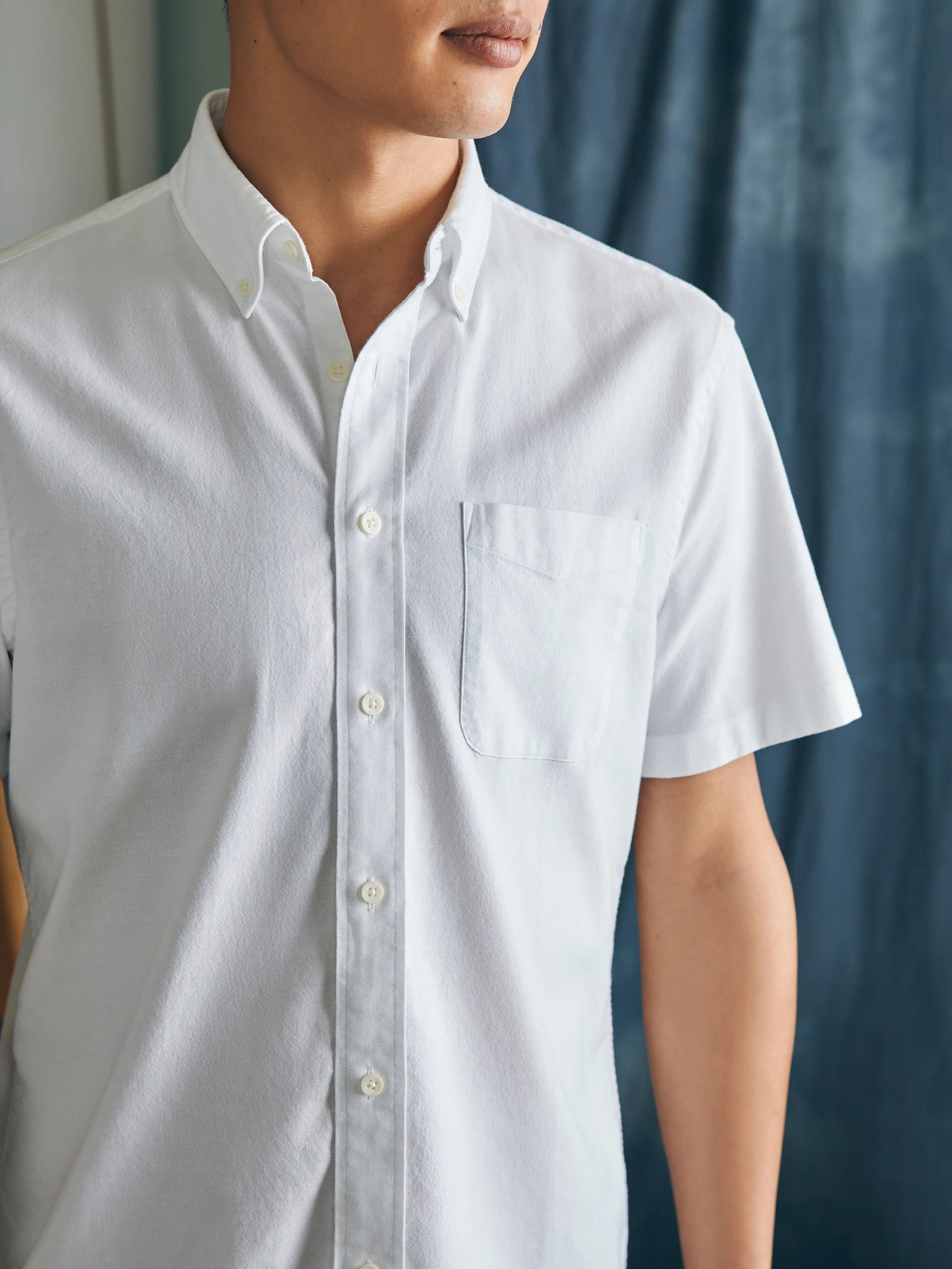 SHORT SLEEVE SUPIMA OXFORD SHIRT