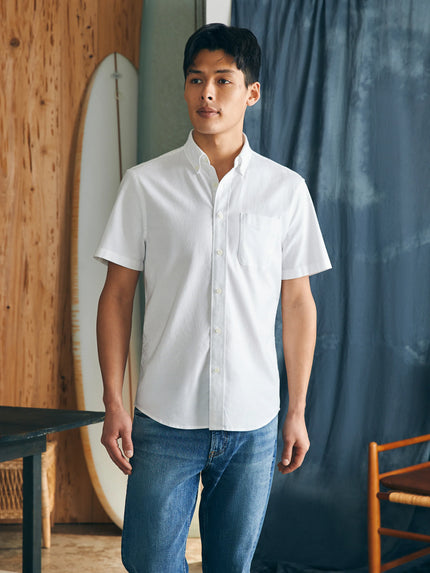 SHORT SLEEVE SUPIMA OXFORD SHIRT