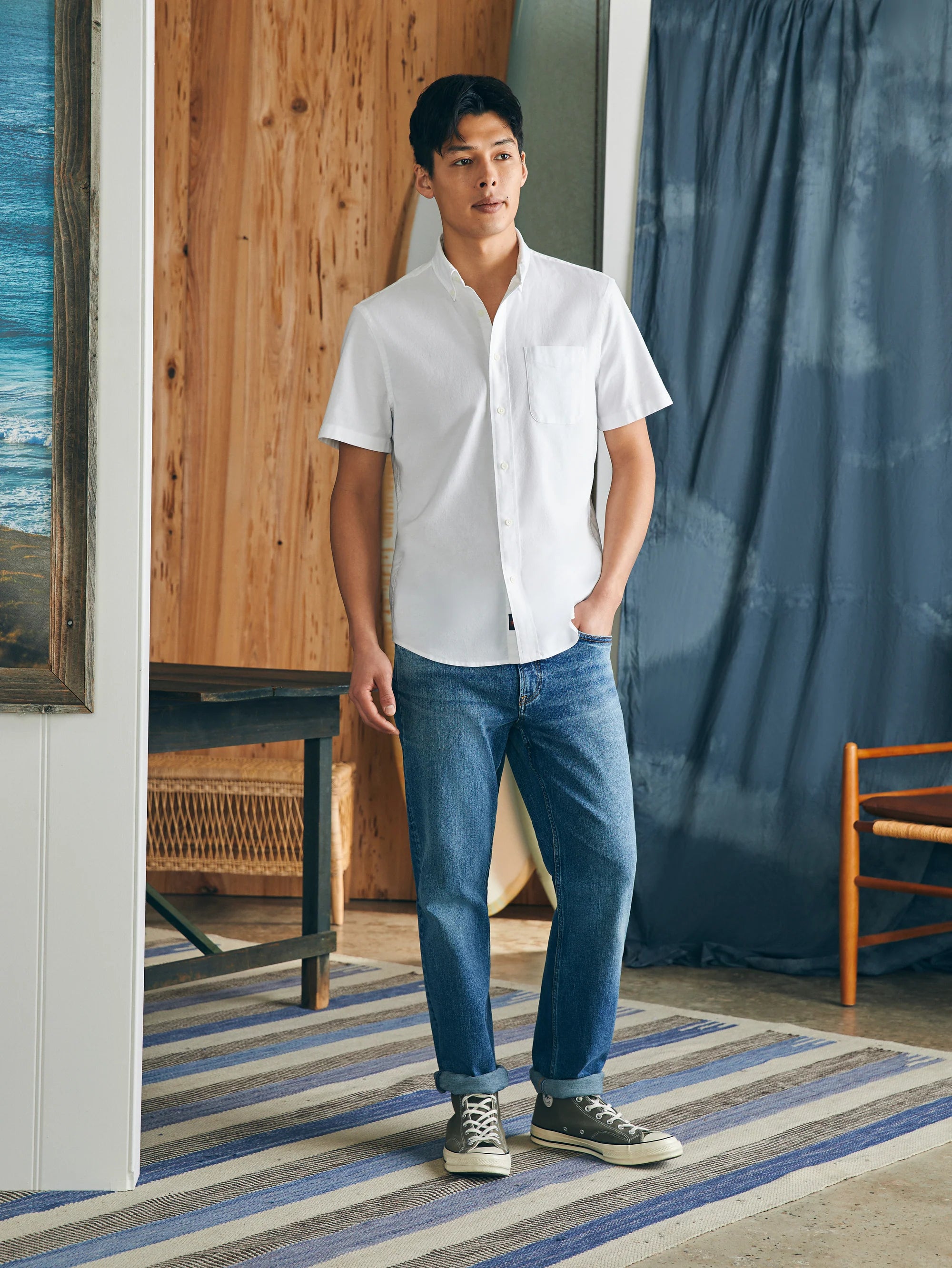 SHORT SLEEVE SUPIMA OXFORD SHIRT