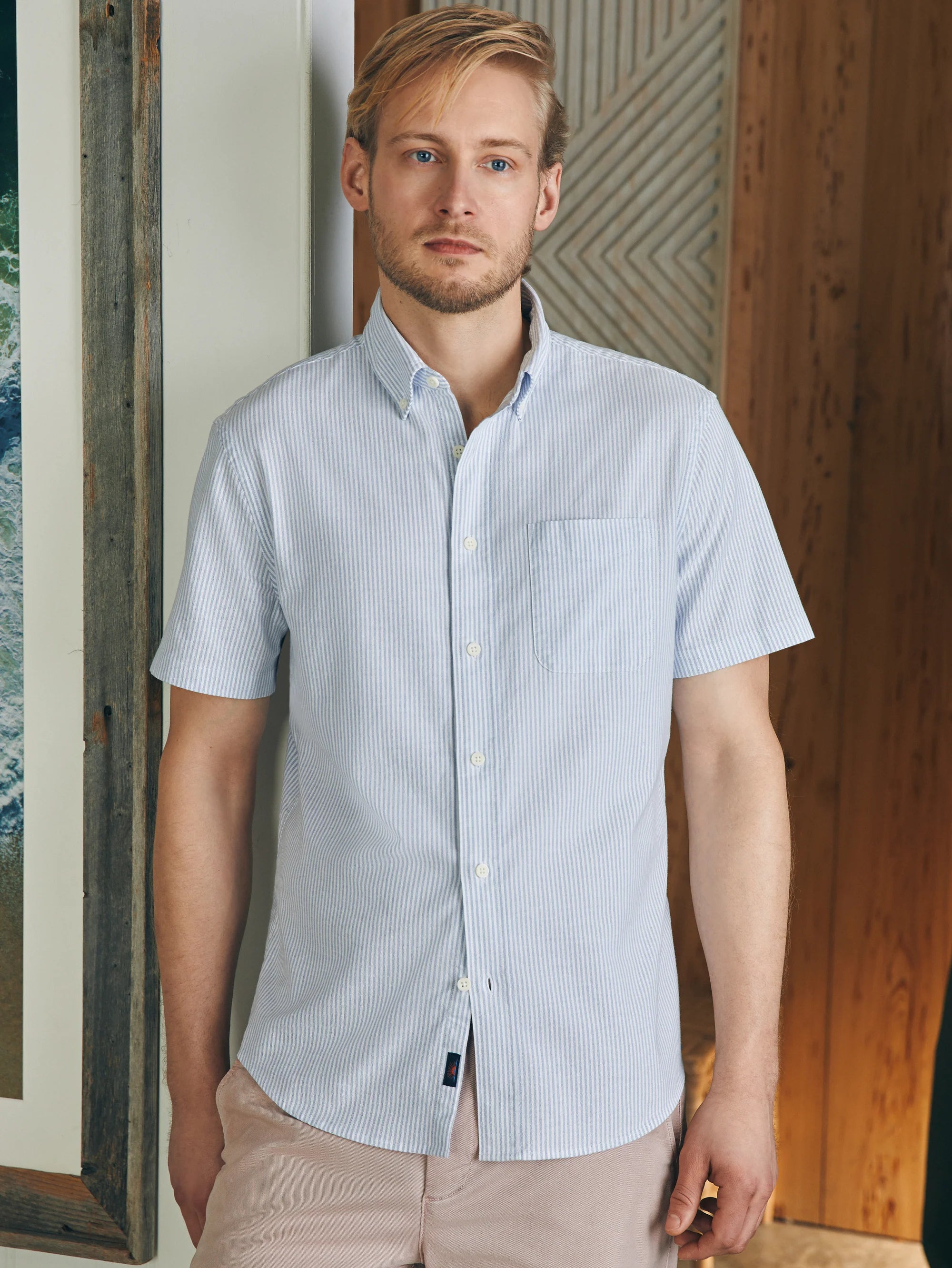 SHORT SLEEVE SUPIMA OXFORD SHIRT