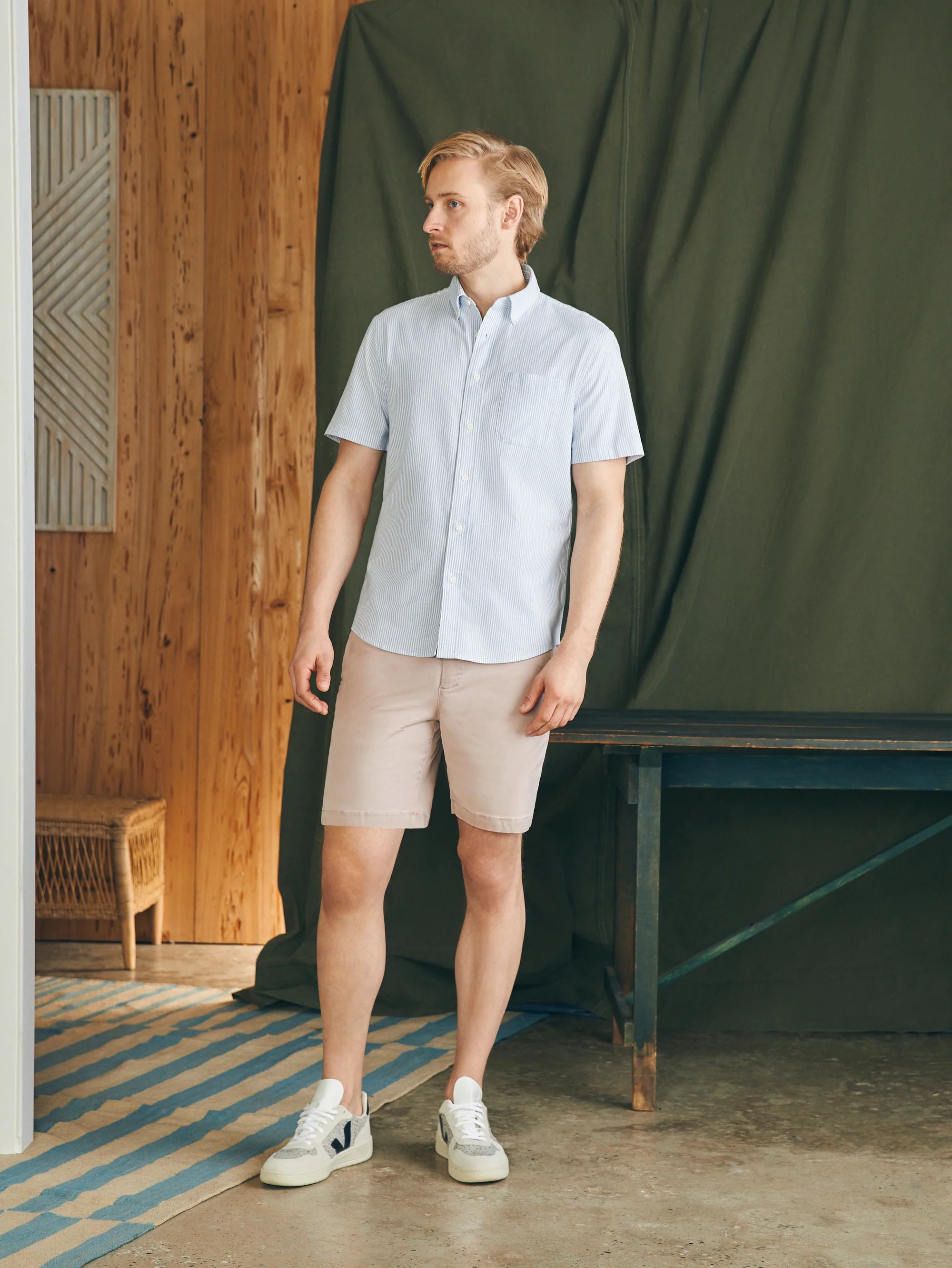 SHORT SLEEVE SUPIMA OXFORD SHIRT