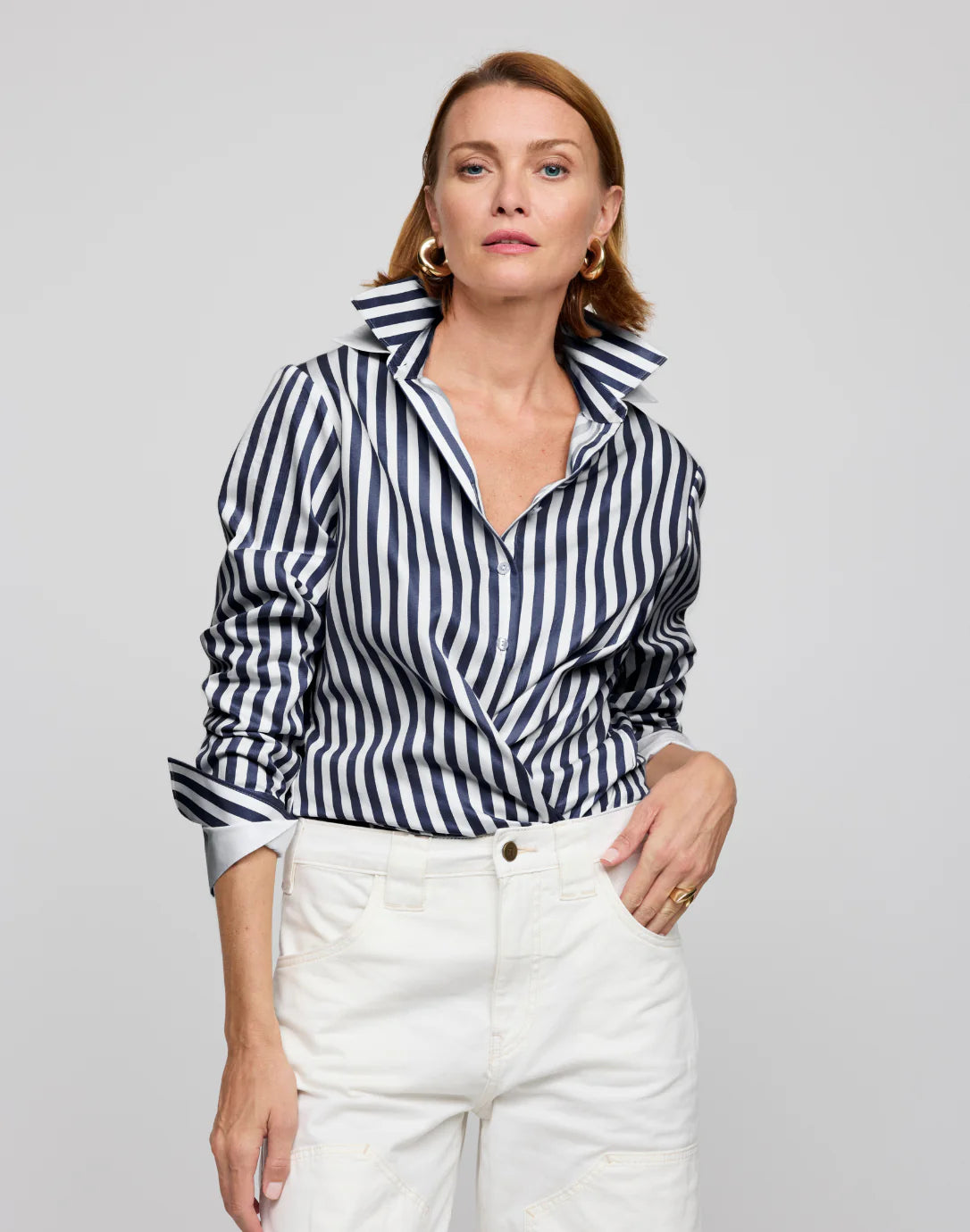 MARGOT LONG SLEEVE STRIPE SHIRT