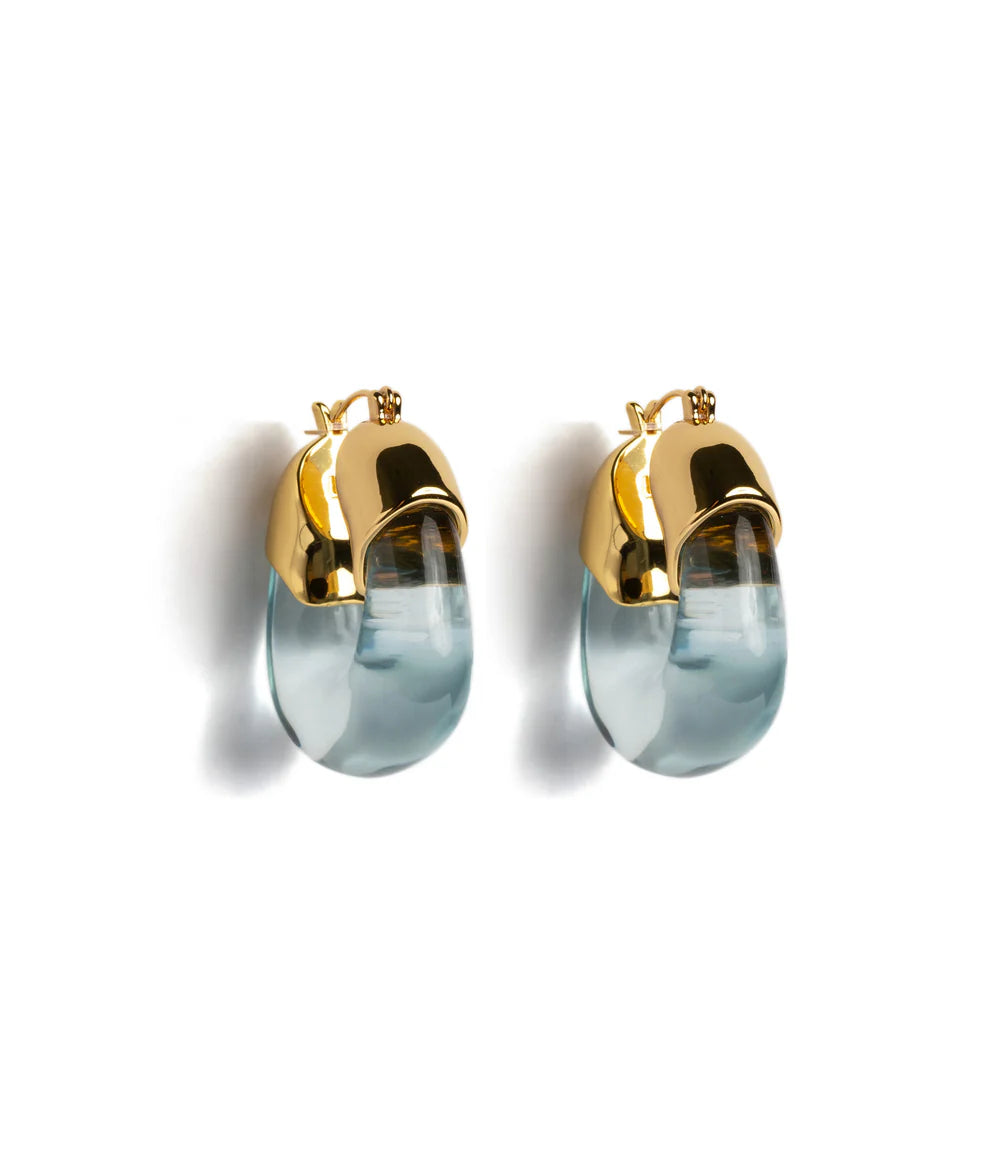 ORGANIC HOOPS IN AQUA