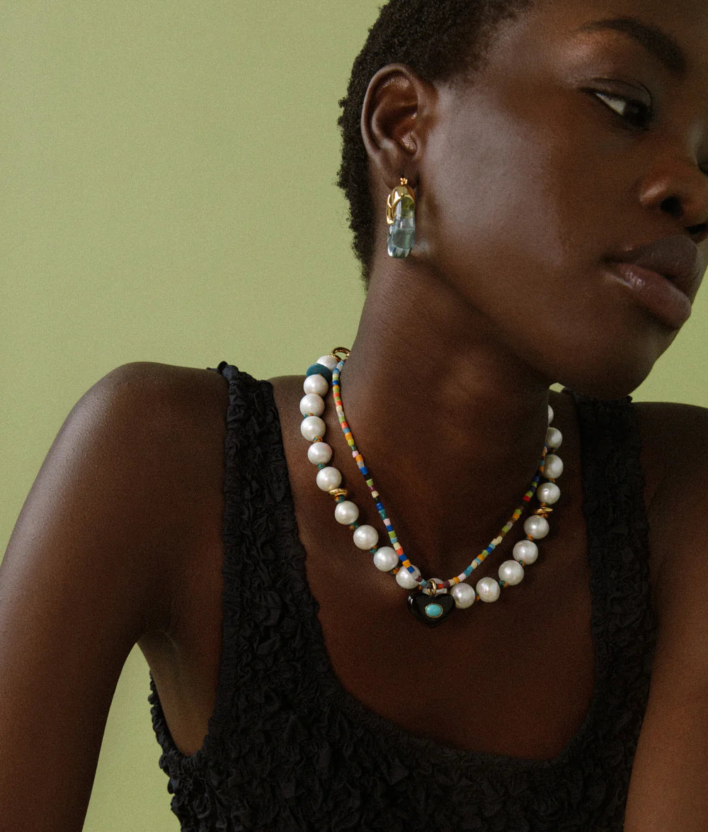 ORGANIC HOOPS IN AQUA