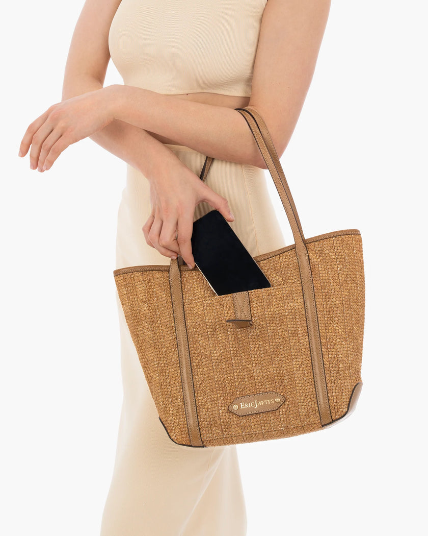 VERONA RAFFIA TOTE BAG