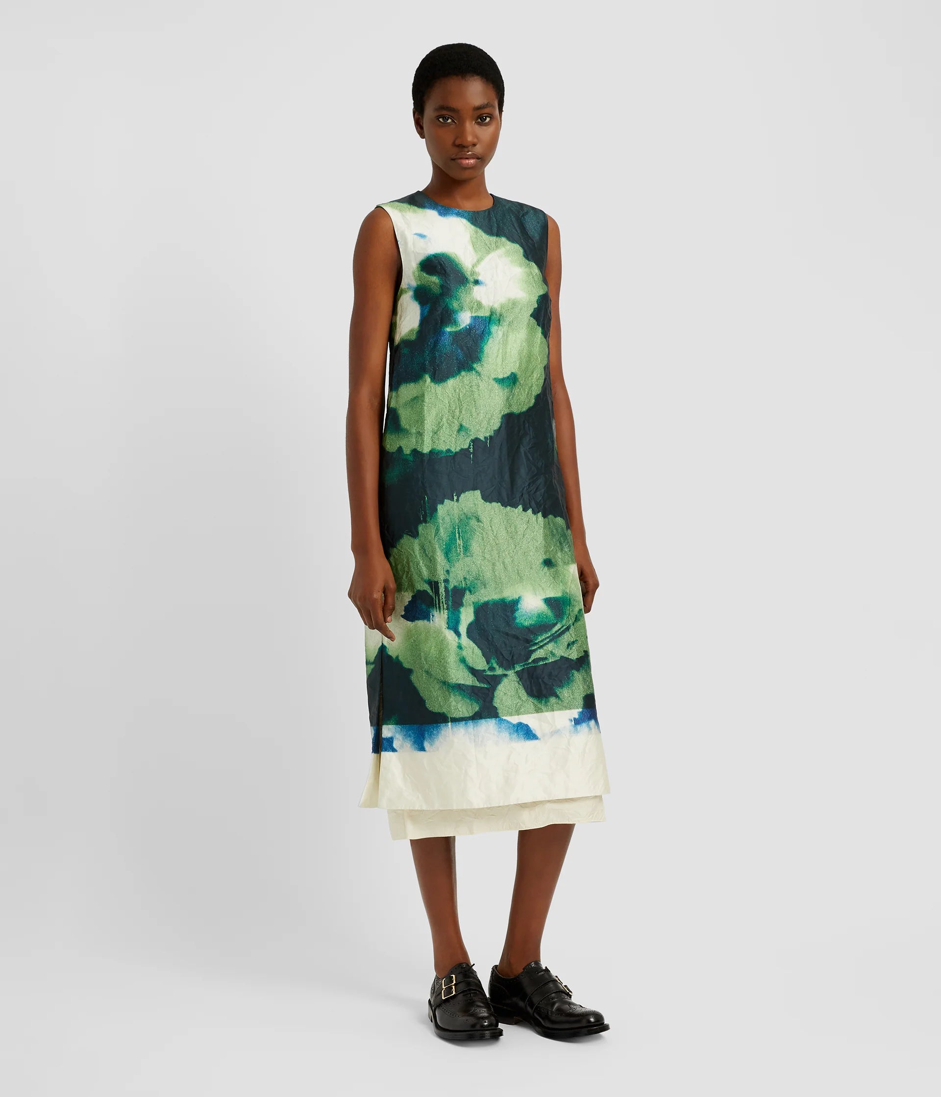 SLEEVELESS PENCIL MIDI DRESS