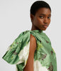 BOW DRAPE COCKTAIL DRESS