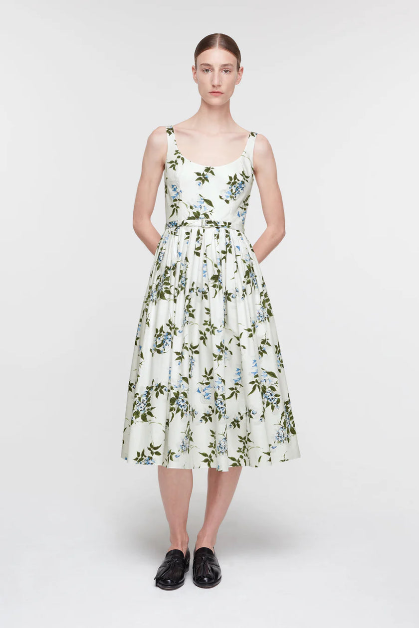 EGLANTINE DRESS IN LILAC AND CHERRIES PRINT