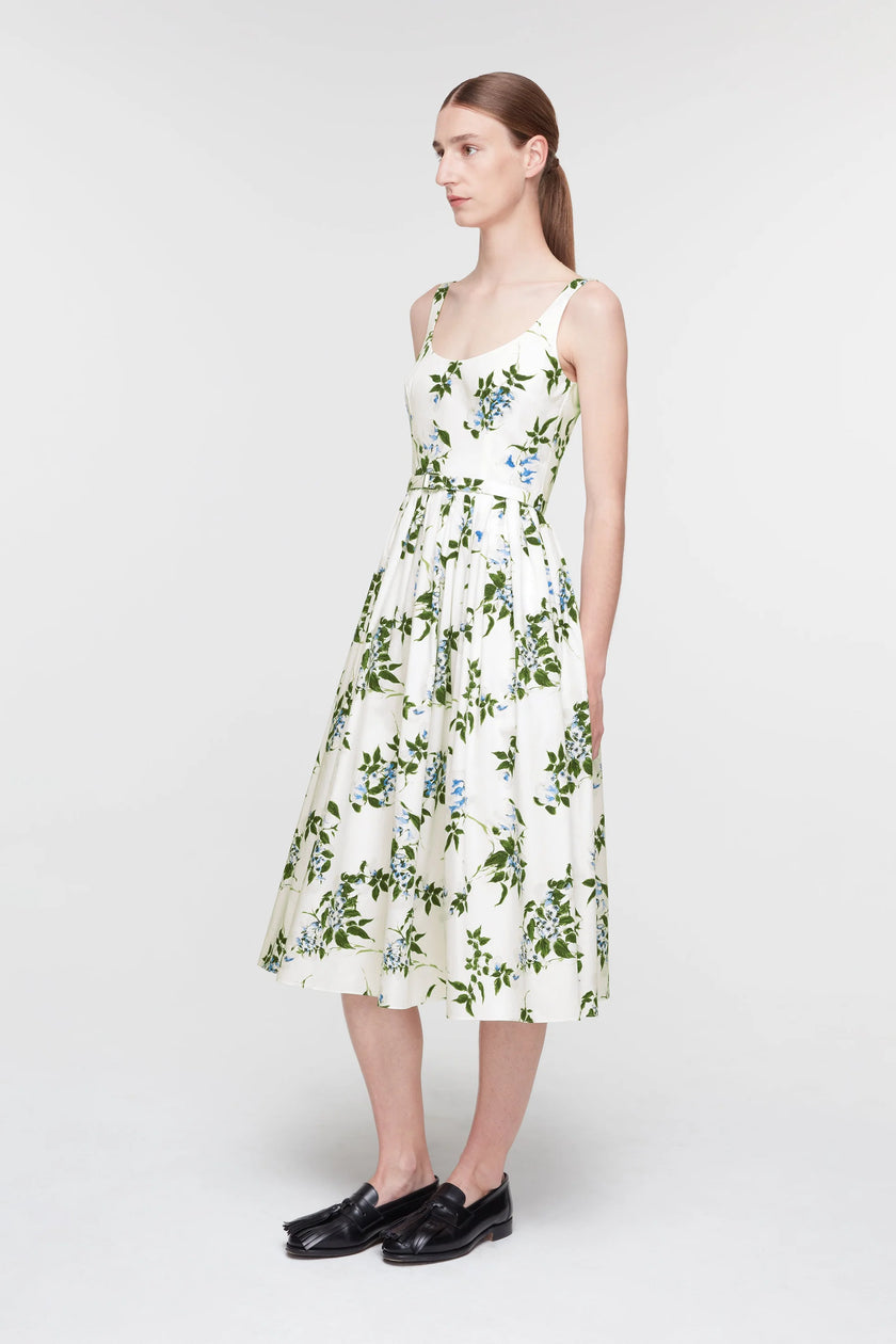 EGLANTINE DRESS IN LILAC AND CHERRIES PRINT