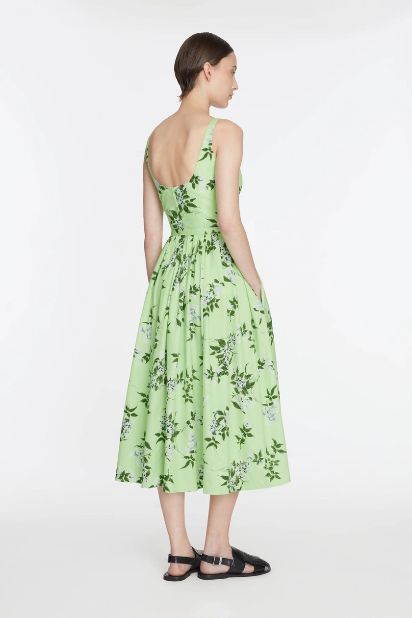 EGLANTINE DRESS IN LILAC AND CHERRIES PRINT