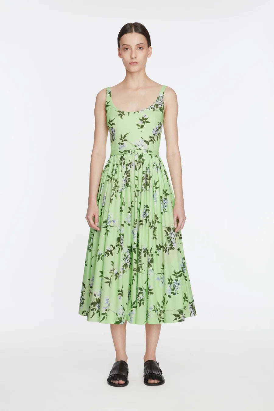EGLANTINE DRESS IN LILAC AND CHERRIES PRINT