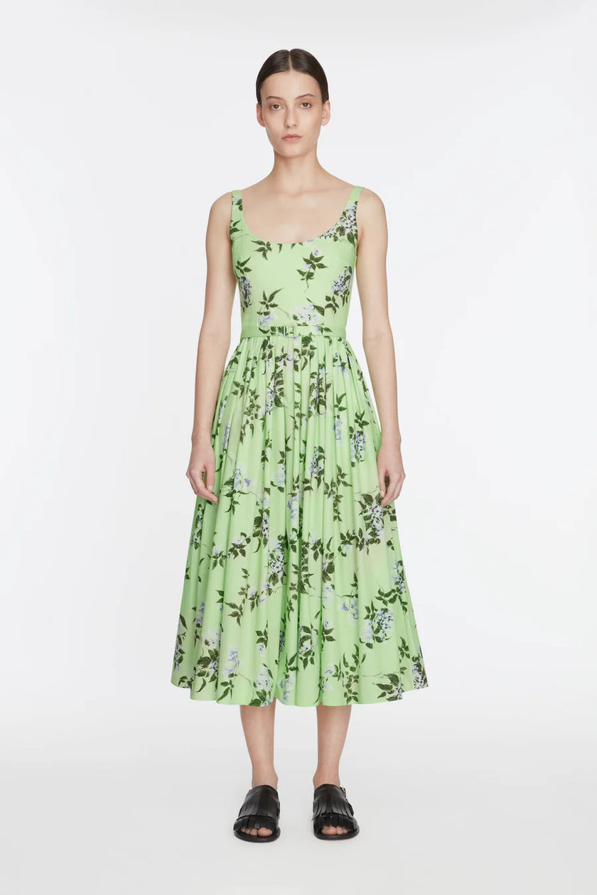 EGLANTINE DRESS IN LILAC AND CHERRIES PRINT