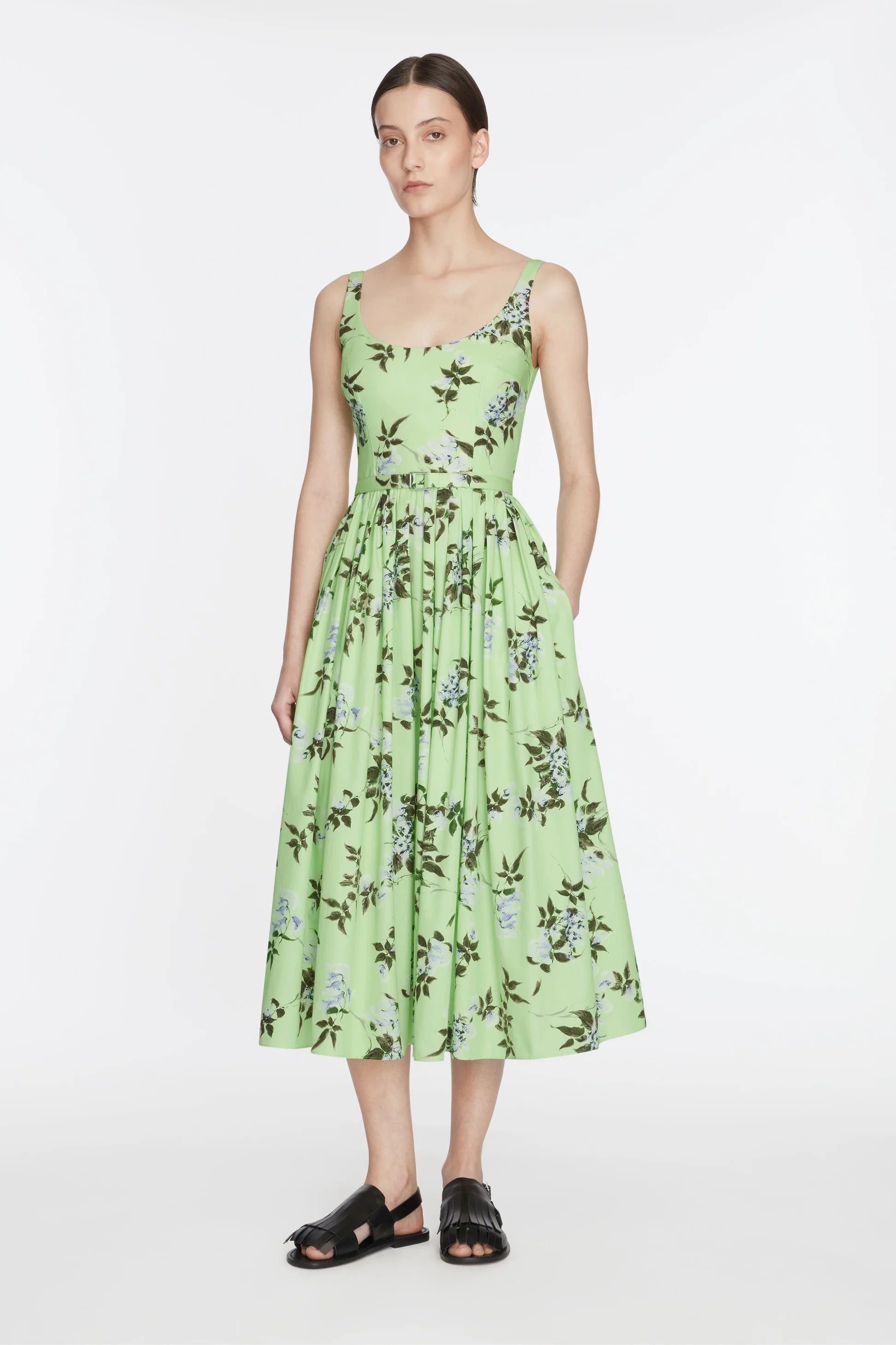 EGLANTINE DRESS IN LILAC AND CHERRIES PRINT