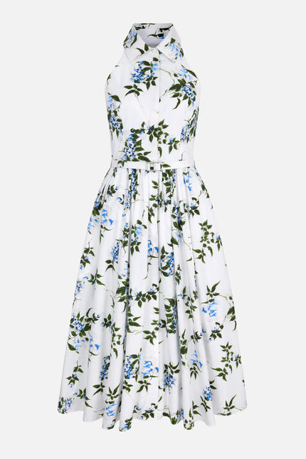 NORIKA DRESS IN LILAC LILLIES AND CHERRY PRINT