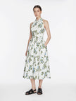 NORIKA DRESS IN LILAC LILLIES AND CHERRY PRINT