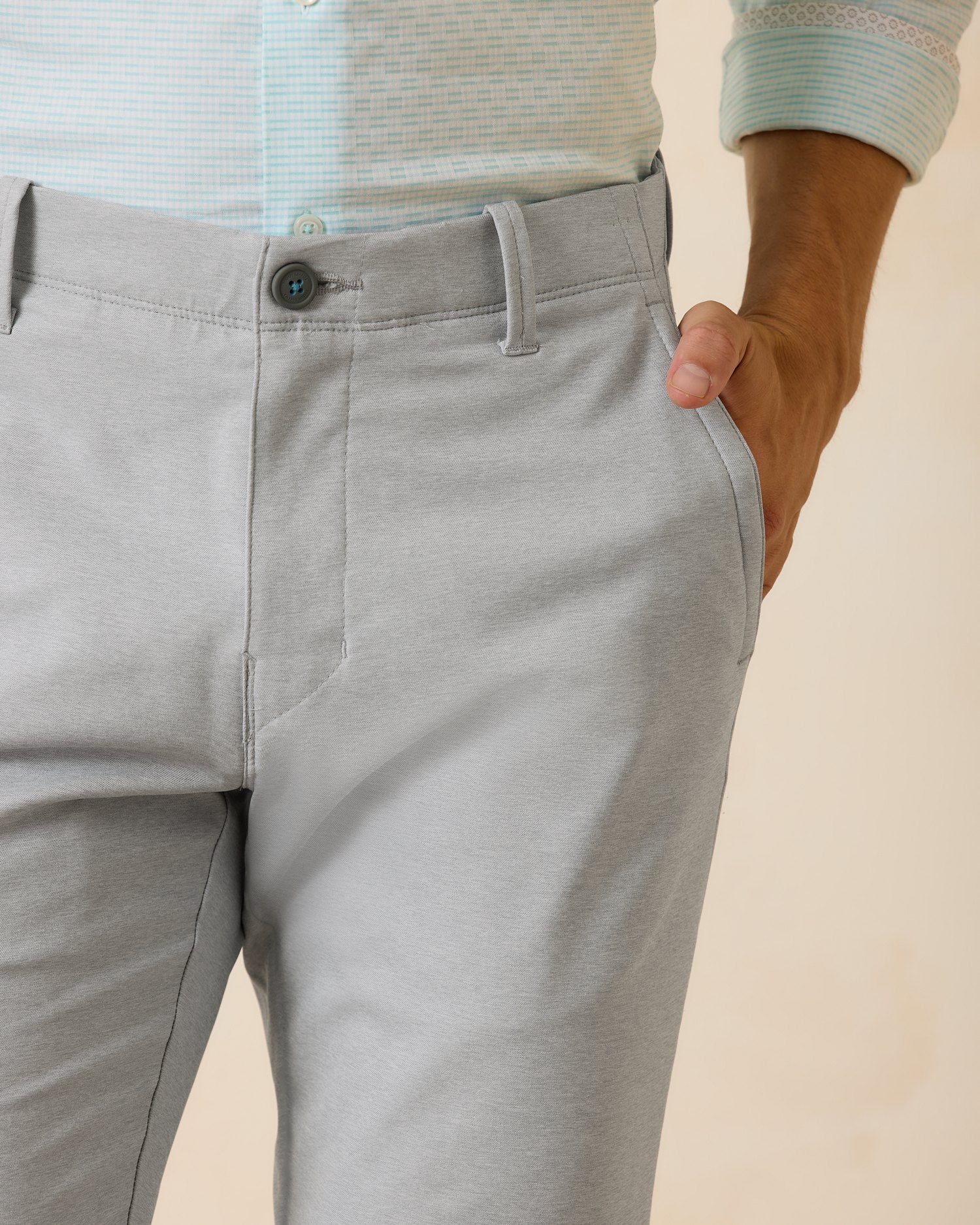ON PAR ISLANDZONE FLAT FRONT PANTS