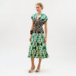 SAKURA DRESS IN EMERALD MULTI