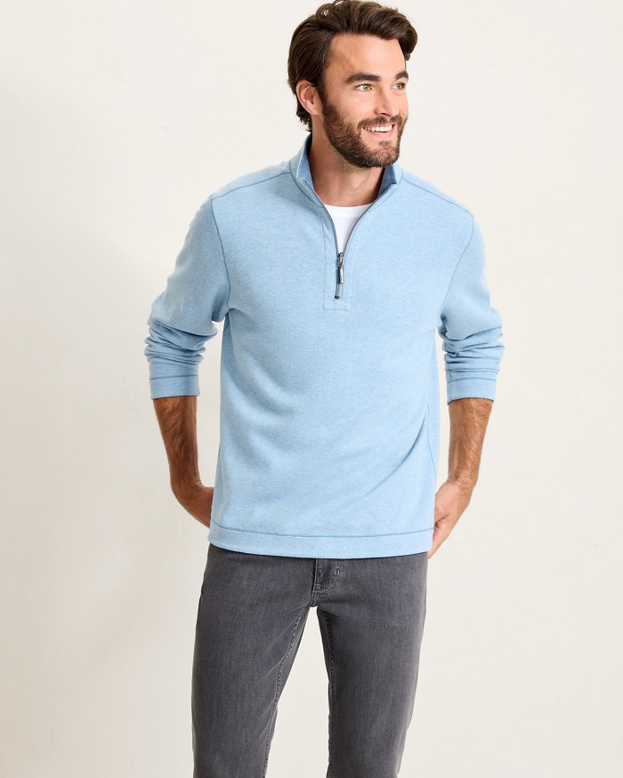 FLIPVIEW REVERSIBLE HALF ZIP SWEATSHIRT