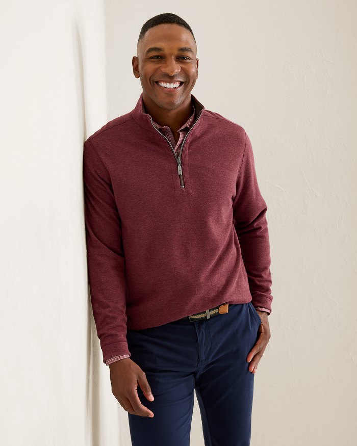FLIPVIEW REVERSIBLE HALF ZIP SWEATSHIRT