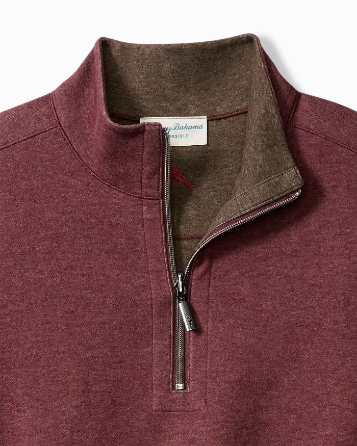 FLIPVIEW REVERSIBLE HALF ZIP SWEATSHIRT