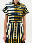 NOOR DRESS IN URBAN STRIPES