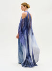 SERENELA  DRESS IN NAVY MOIRE