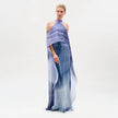 SERENELA  DRESS IN NAVY MOIRE