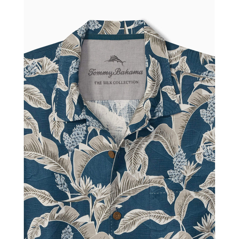 MIDNIGHT PALMS SILK CAMP SHIRT