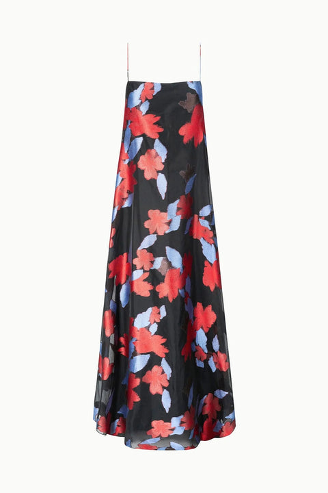 DELFINA DRESS NIGHT GARDEN JACQUARD