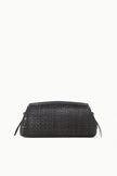 MAUDE SOFT CLUTCH ESPRESSO WOVEN LEATHER