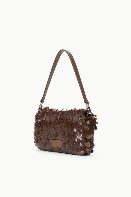 TIMMY SHOULDER BAG CACAO SEQUINS