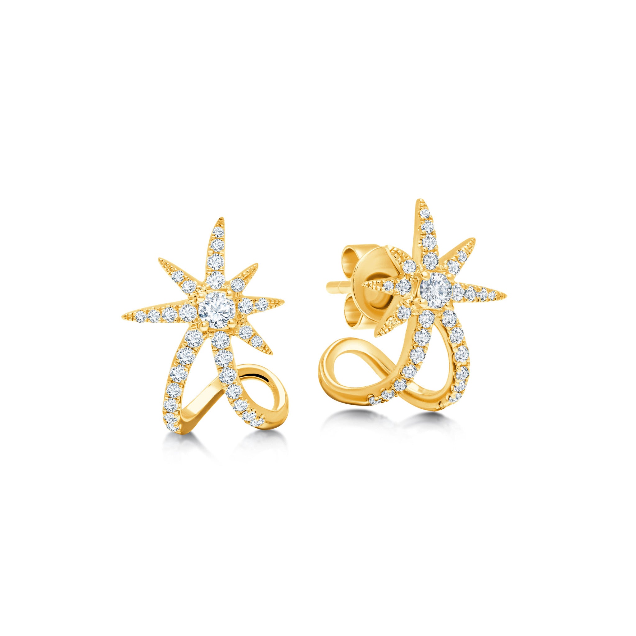 DIAMOND STARBURST EAR CUFF