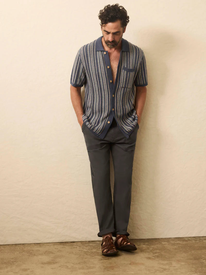 SHORT SLEEVE SWEATER SHIRT