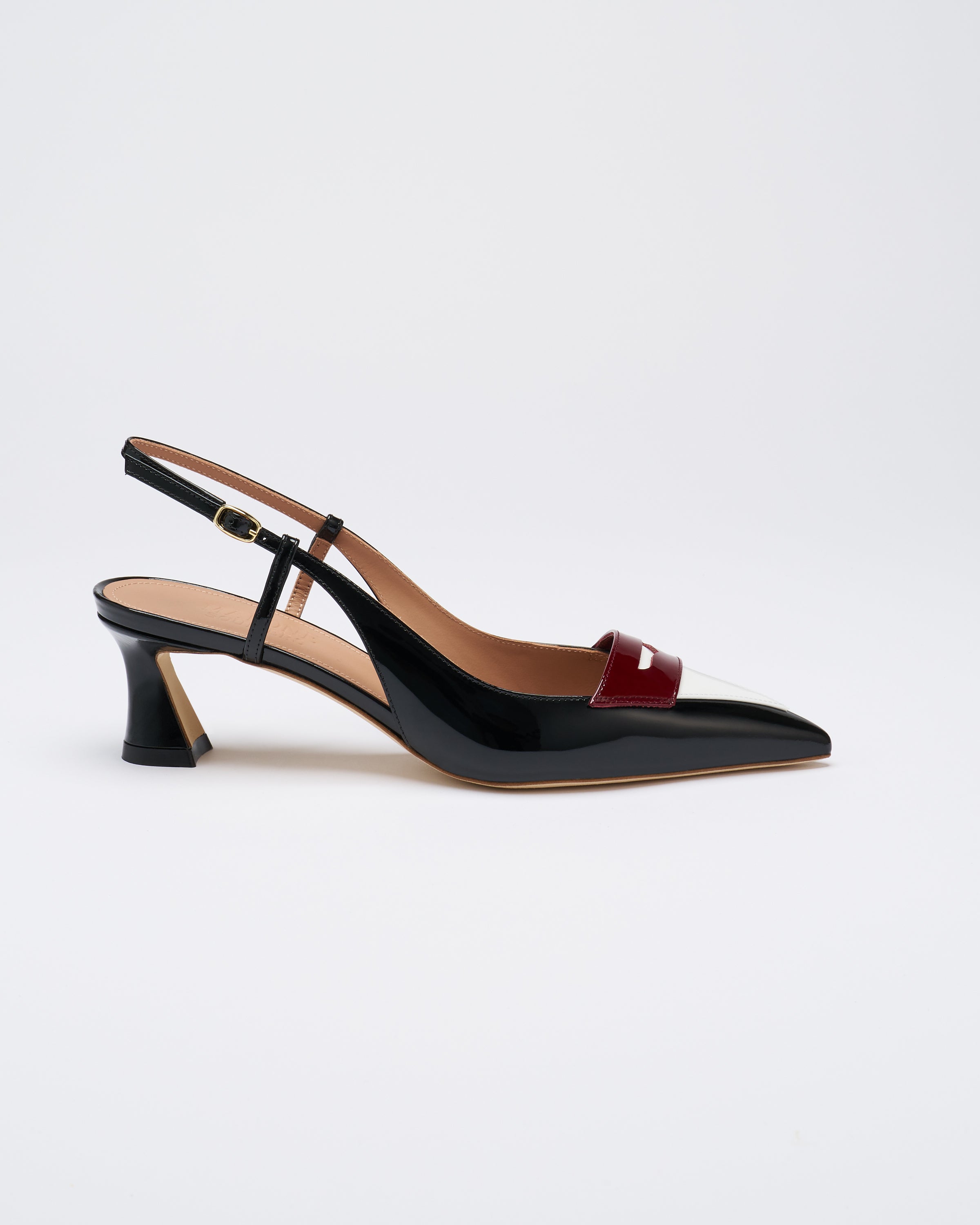 SUZE 45 PATENT SLINGBACK PUMPS