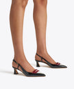 SUZE 45 PATENT SLINGBACK PUMPS