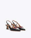 SUZE 45 PATENT SLINGBACK PUMPS