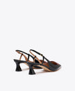 SUZE 45 PATENT SLINGBACK PUMPS