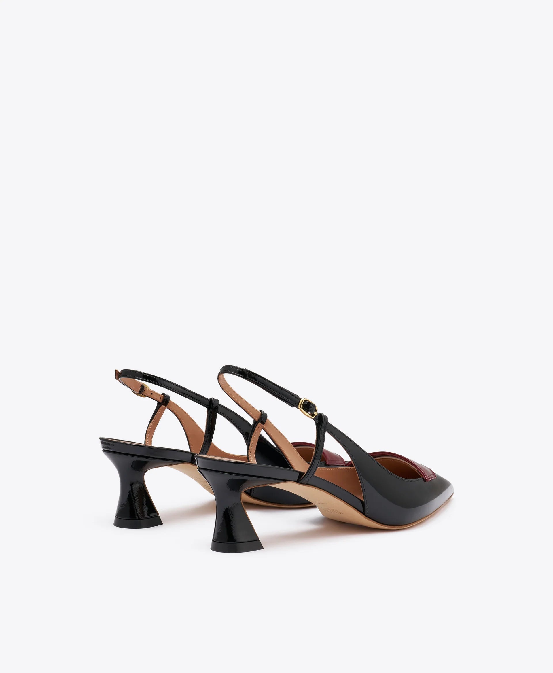 SUZE 45 PATENT SLINGBACK PUMPS