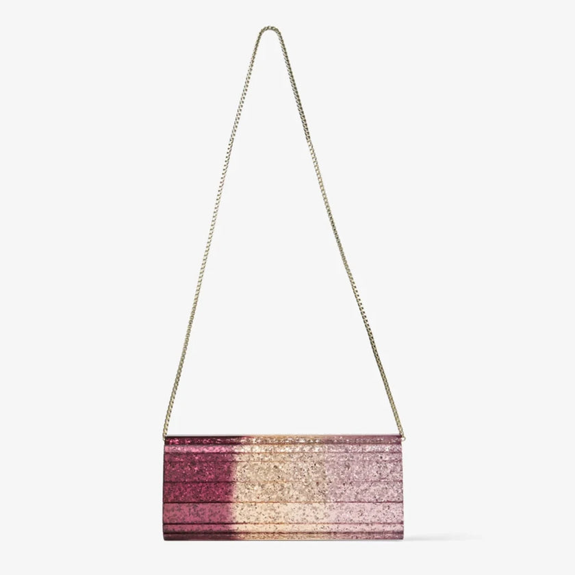 SWEETIE DEGRADE GLITTER ACRYLIC CLUTCH