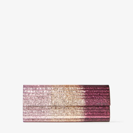 SWEETIE DEGRADE GLITTER ACRYLIC CLUTCH