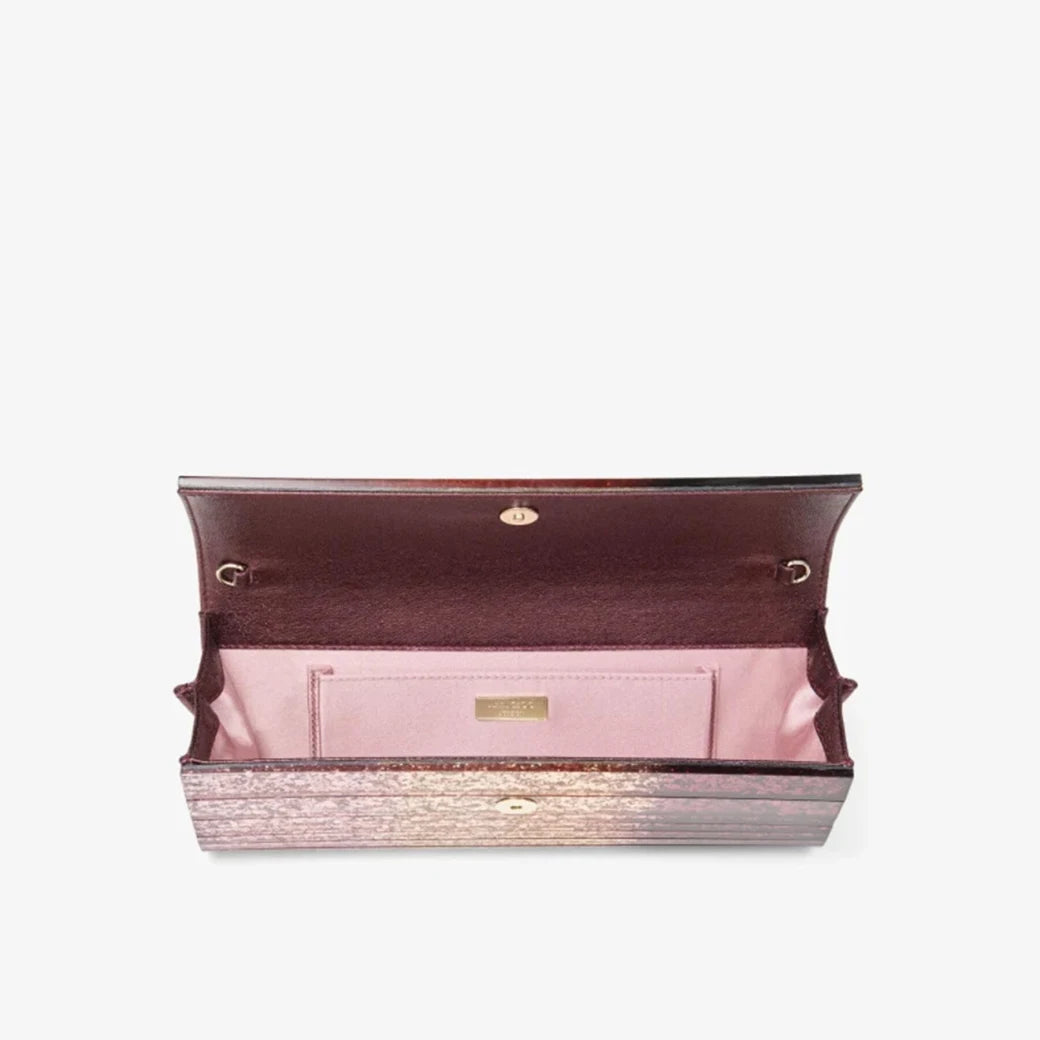 SWEETIE DEGRADE GLITTER ACRYLIC CLUTCH