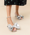 CARMEN LEATHER BOW SANDAL