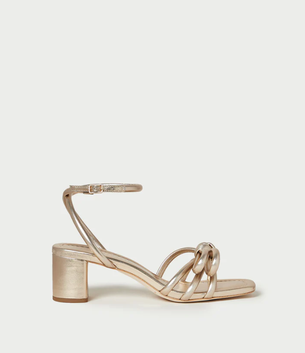 MIKEL BOW MID HEEL SANDAL