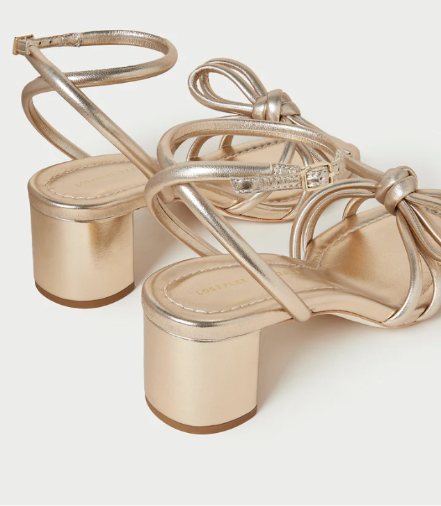 MIKEL BOW MID HEEL SANDAL