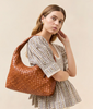 WILLOW WOVEN LEATHER HOBO