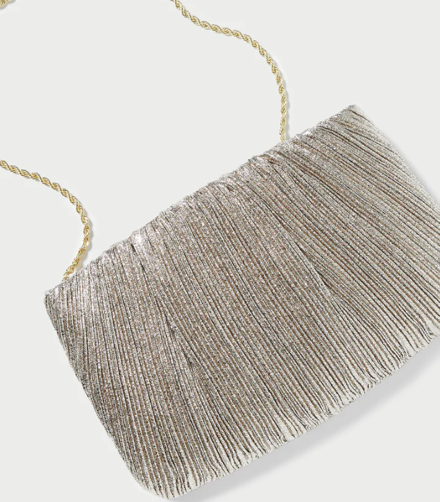 BRIT FLAT PLEATED CLUTCH
