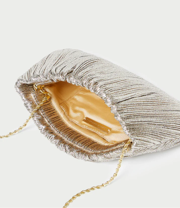 BRIT FLAT PLEATED CLUTCH